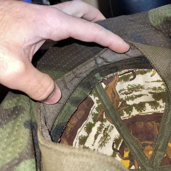 Vintage Original Jones Bucket Hat Cap Camo Water Resistant Sz Medium Rare Lined - Picture 12 of 13